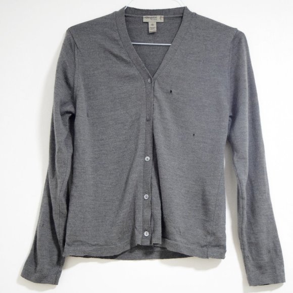 GIORGIOLINI OF ITALY Italian Extra Fine Merino Wool V-neck Cardigan | Size M - Picture 3 of 9